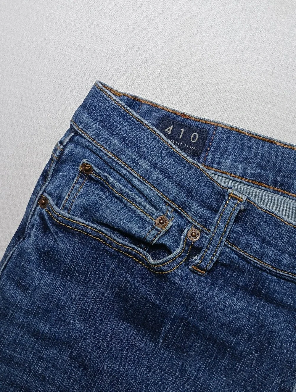 Lucky Brand 410 Mens Athletic Slim Fit Jeans 36X34 Dark Blue Stretch Denim